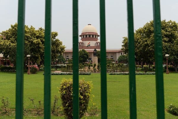 India’s Supreme Court, pictured, can order the release of people detained under the Jammu and Kashmir Public Safety Act, as can the highest court in Jammu and Kashmir.
