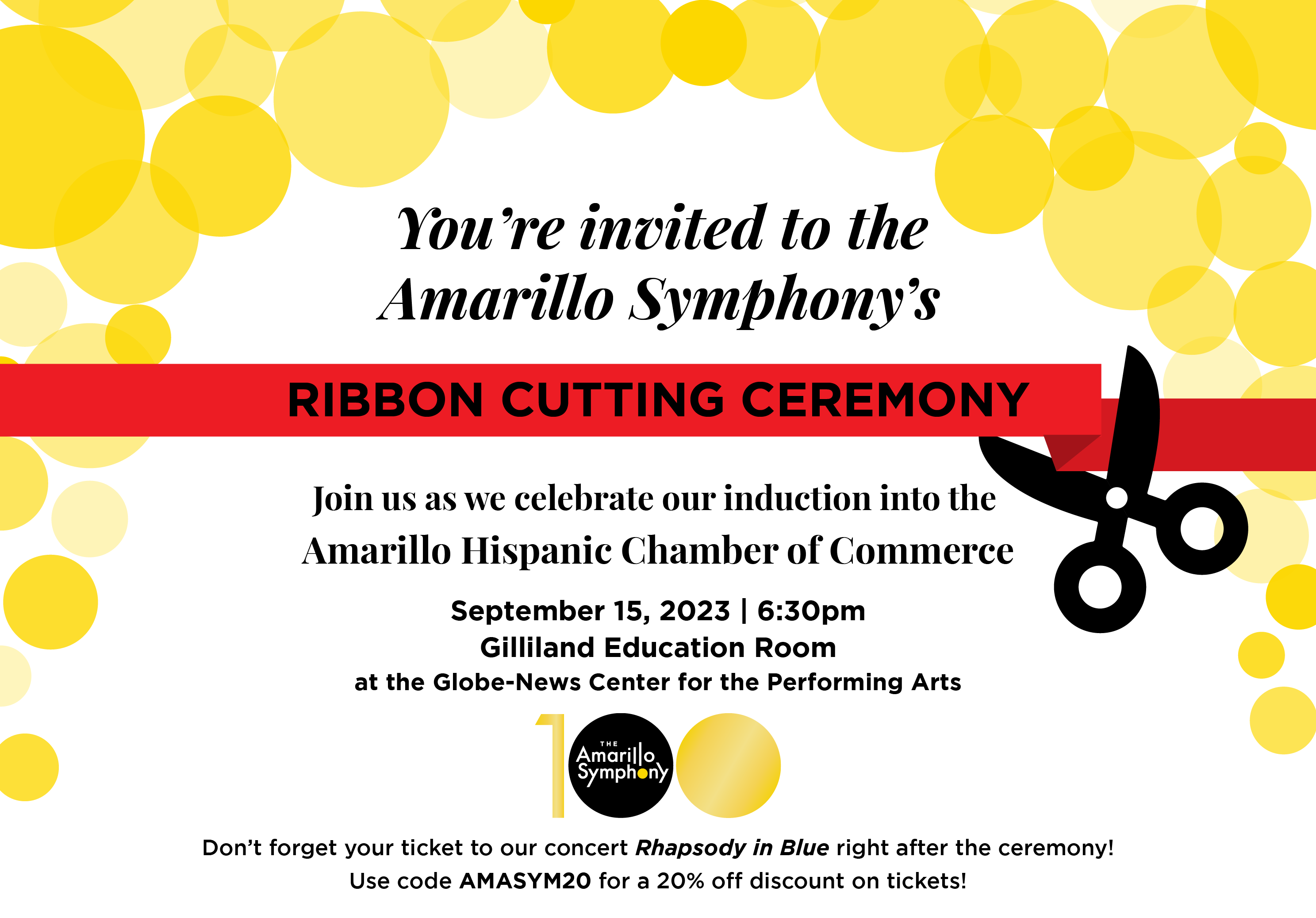 Amarillo Symphony Ribbon Cutting Ceremony ! @ Amarillo Symphony Ribbon Cutting Ceremony ! | Amarillo | Texas | United States