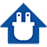 Plug in house icon