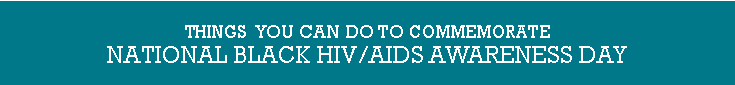 National Gay Men’s HIV/AIDS Awareness Day: September 27, 2014