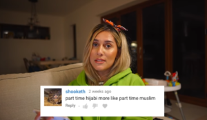 UK Muslima takes off hijab, gets abuse from Muslims, makes video of abusive messages, takes 47 minutes to read all