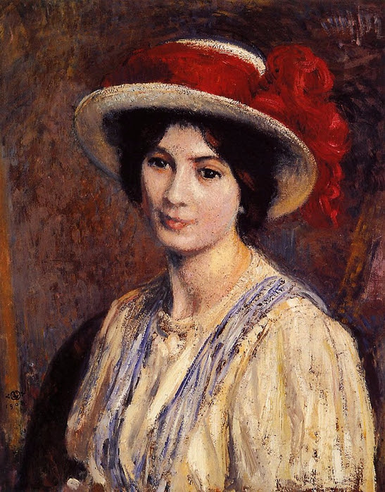hat-with-a-red-ribbon-1908 (547x700, 505Kb)