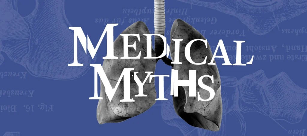 Medical Myths logo with lungs