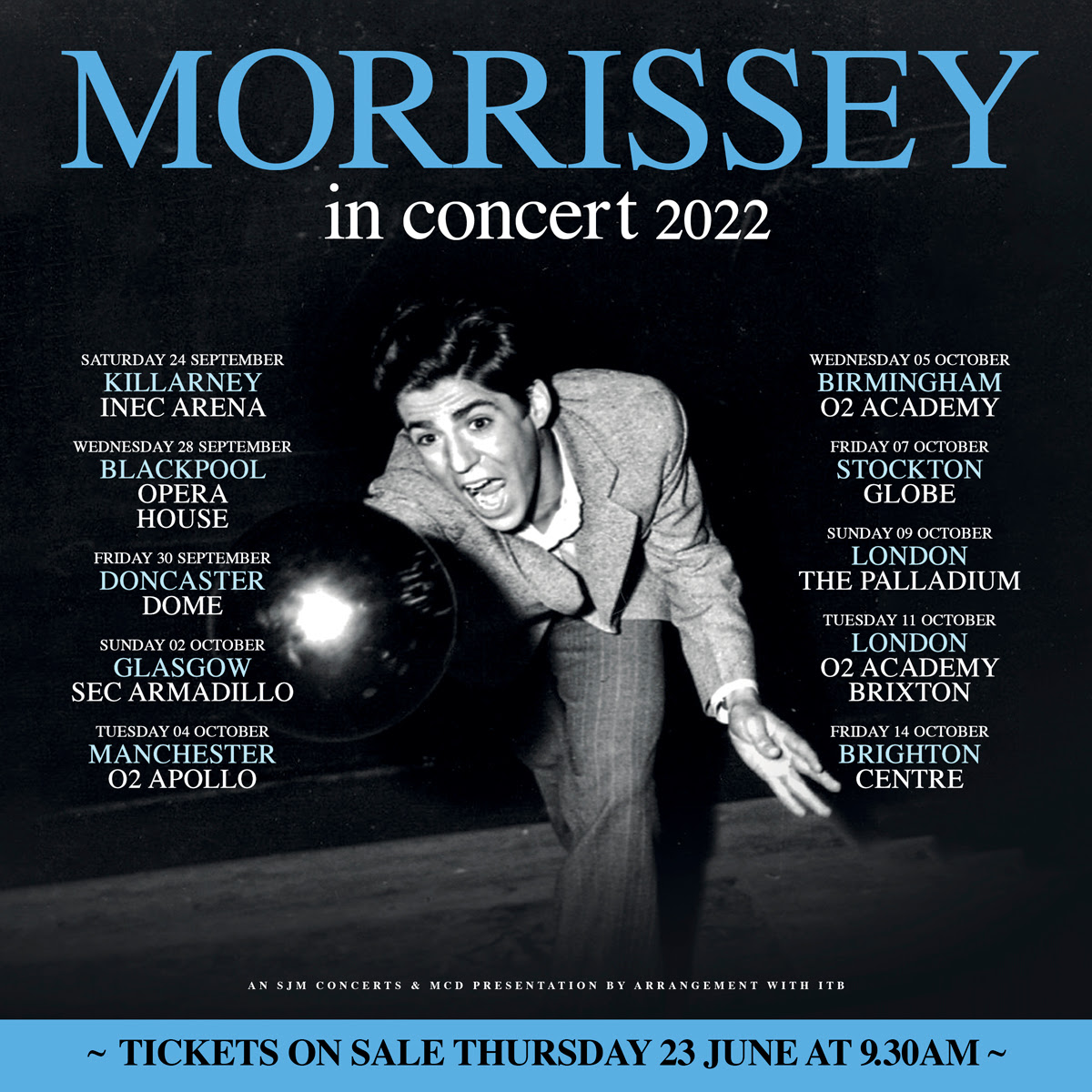 Morrissey announces a major UK and Ireland tour • WithGuitars