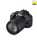 Nikon D3200 SLR (Black with 18-105 mm VR Kit Lens) (get Rs 5000 Cash Back)
