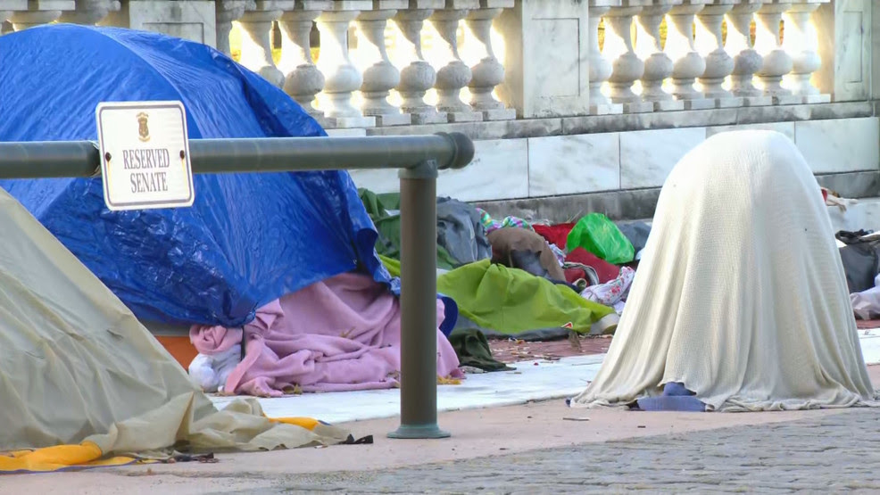  Unhoused people camping at the State House ordered to vacate grounds in 48 hours