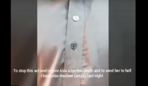 Jihadist declares he is in Canada to kill Asia Bibi, “send her to hell”