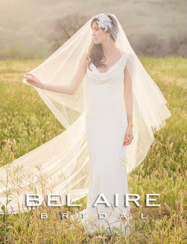 Bel Aire Bridal Wedding Veil V7234 -Fold over cut edge veil