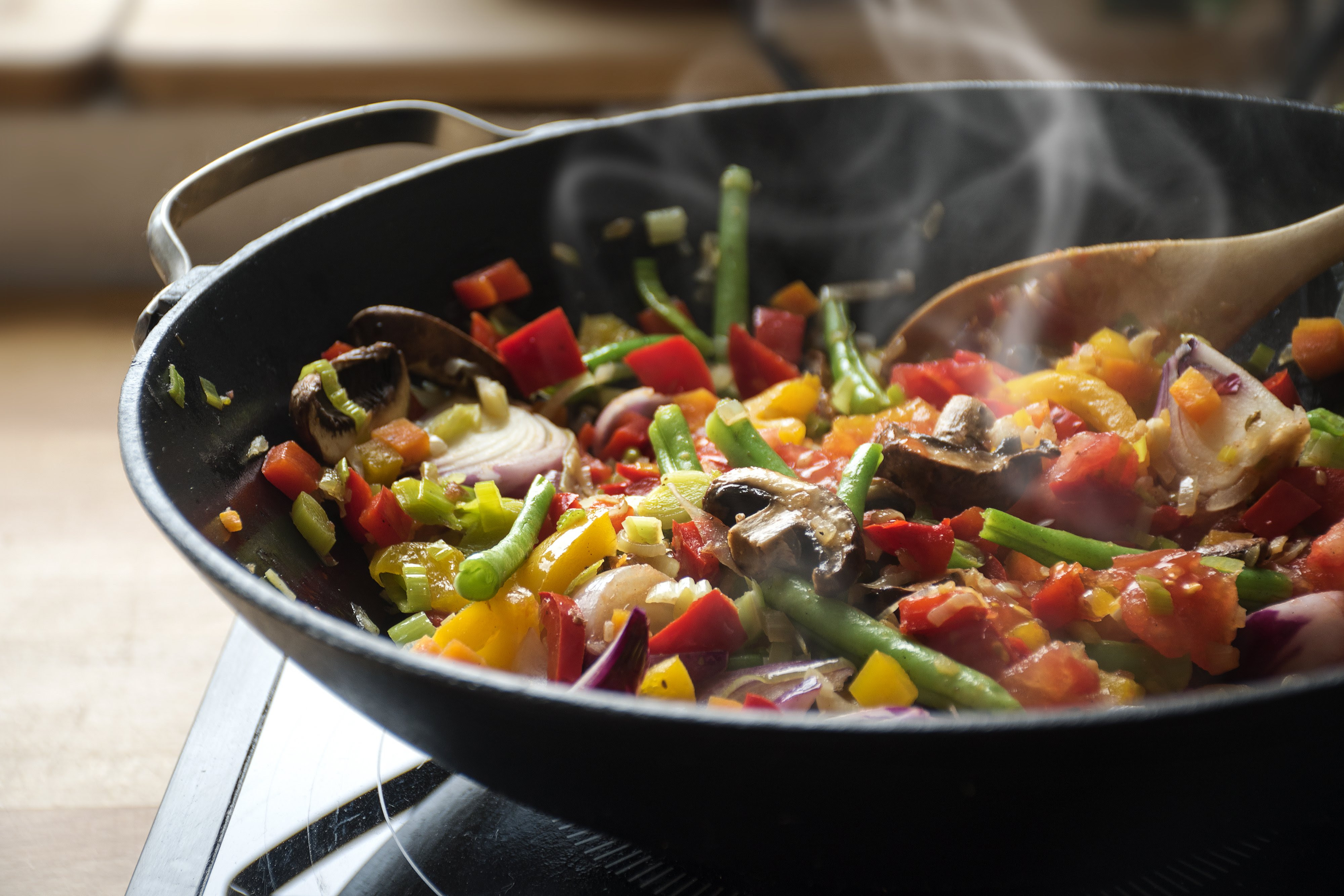 cooking vegetables