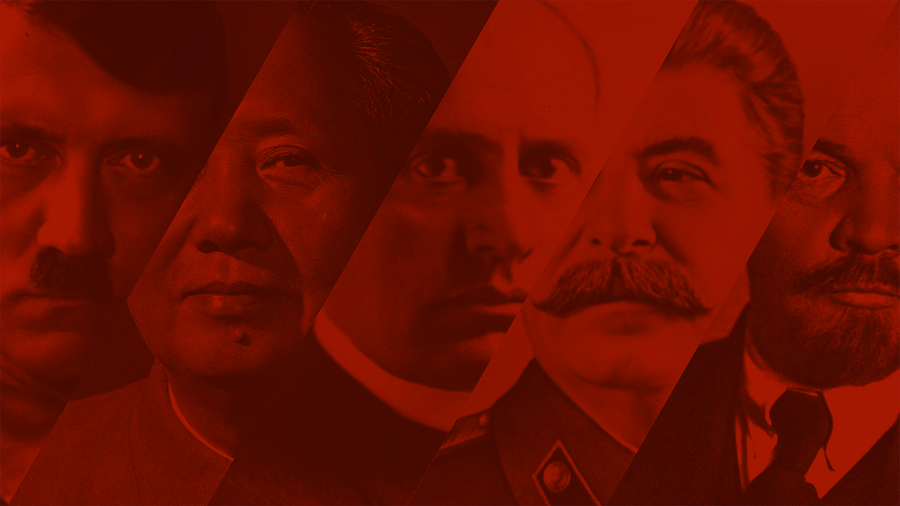 Hitler, Mao, Mussolini, Stalin, Lenin