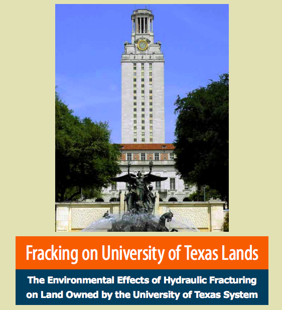 Environment Texas just released a new report about fracking on UT lands.