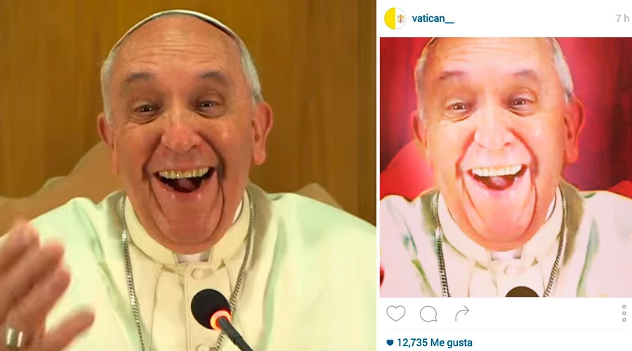 Izq: Captura Youtube / Der: Instagram @Vatican__ Izq: Captura Youtube / Der: Instagram @Vatican__