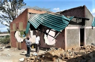  Christian widow's ancestral home on the Somali border with Kenya damaged on Dec. 20, 2018. (Morning Star News)