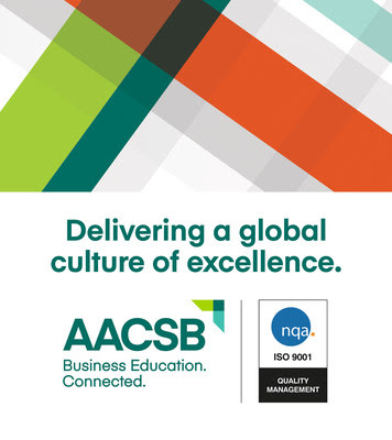 Mediante la certificación ISO 9001:2015, se reconoce a AACSB por su compromiso global con la superación de las expectativas del cliente, y por su dedicación en la búsqueda de la mejora continua y la calidad en la educación en negocios.