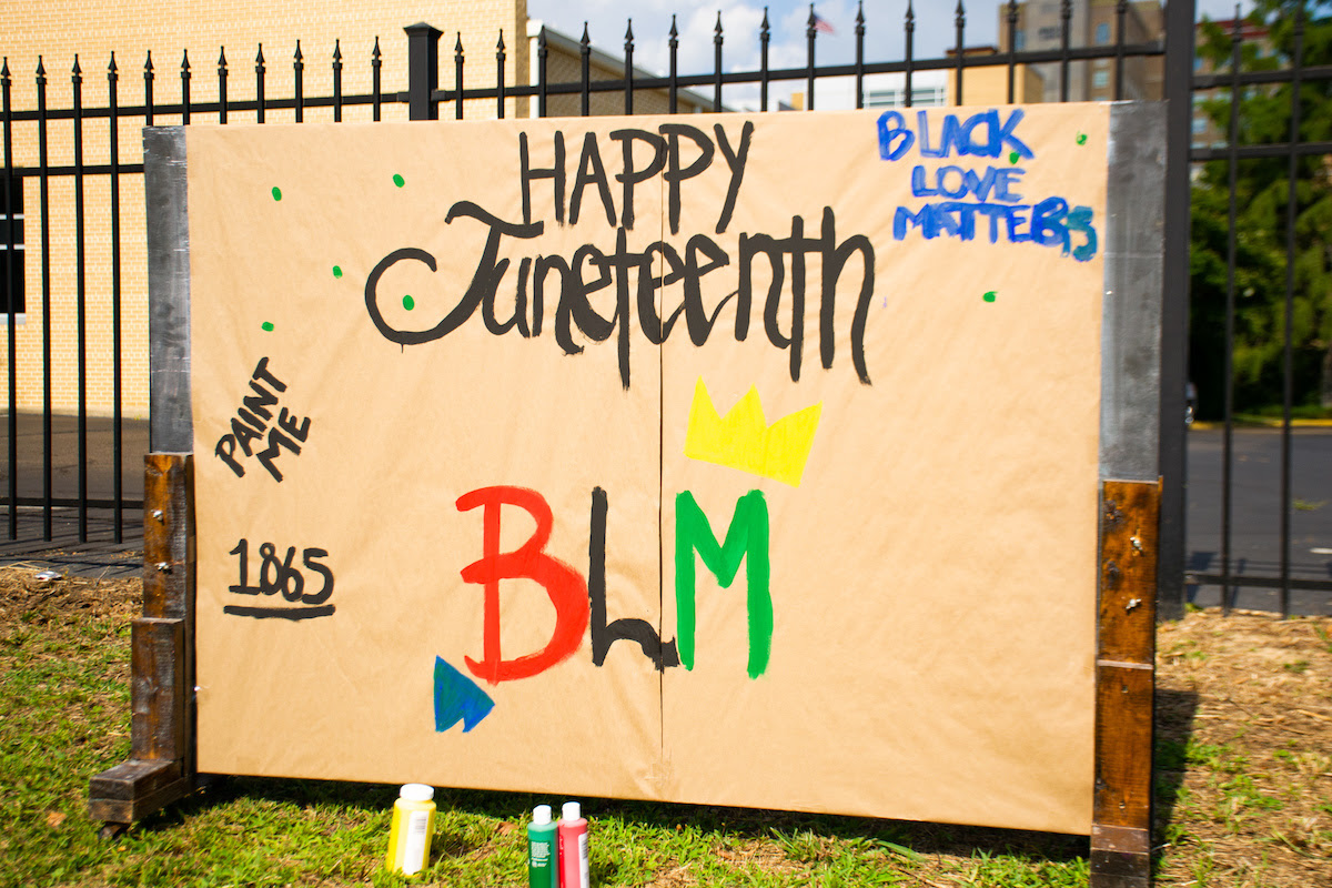 Black Lives Matter mural.