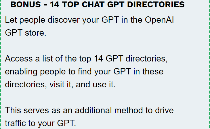 GPT Store Mogul OTO - Be Among the 1st to Conquer the GPT App Market - GPT Store Mogul Review 5 aE4nsnt