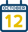 October 12 Calendar Icon