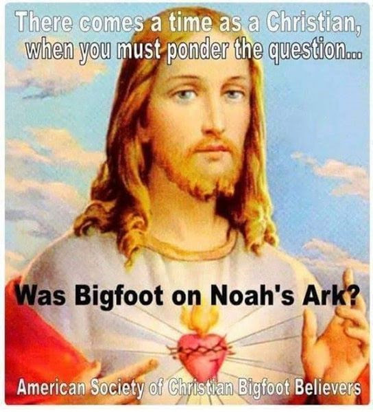 Funny Bigfoot Noah's Ark Question