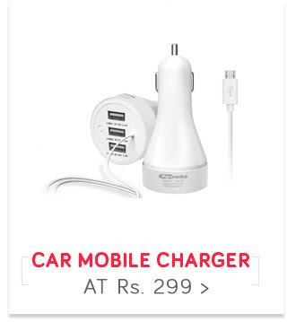 3 Port Car Mobile Charger- At Rs 299