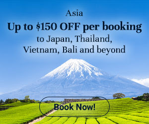 Asia - Up to $150 OFF