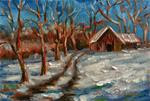 Winter Path to the Barn - Posted on Saturday, December 6, 2014 by Tammie Dickerson