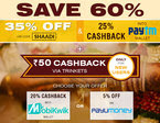 Get 35% off + Rs.50 cashback via Trinklets only for New Users