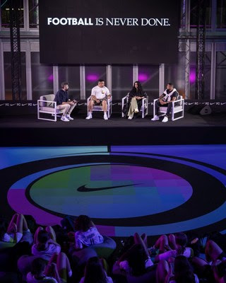 Nike Footballverse panel with Ronaldo, Dan Jacob and Budreya Faisal - DXB Nike Footballverse panel with Ronaldo, Dan Jacob and Budreya Faisal - DXB