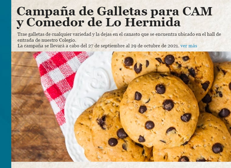 Campaña de Galletas para CAM y Comedor de Lo Hermida