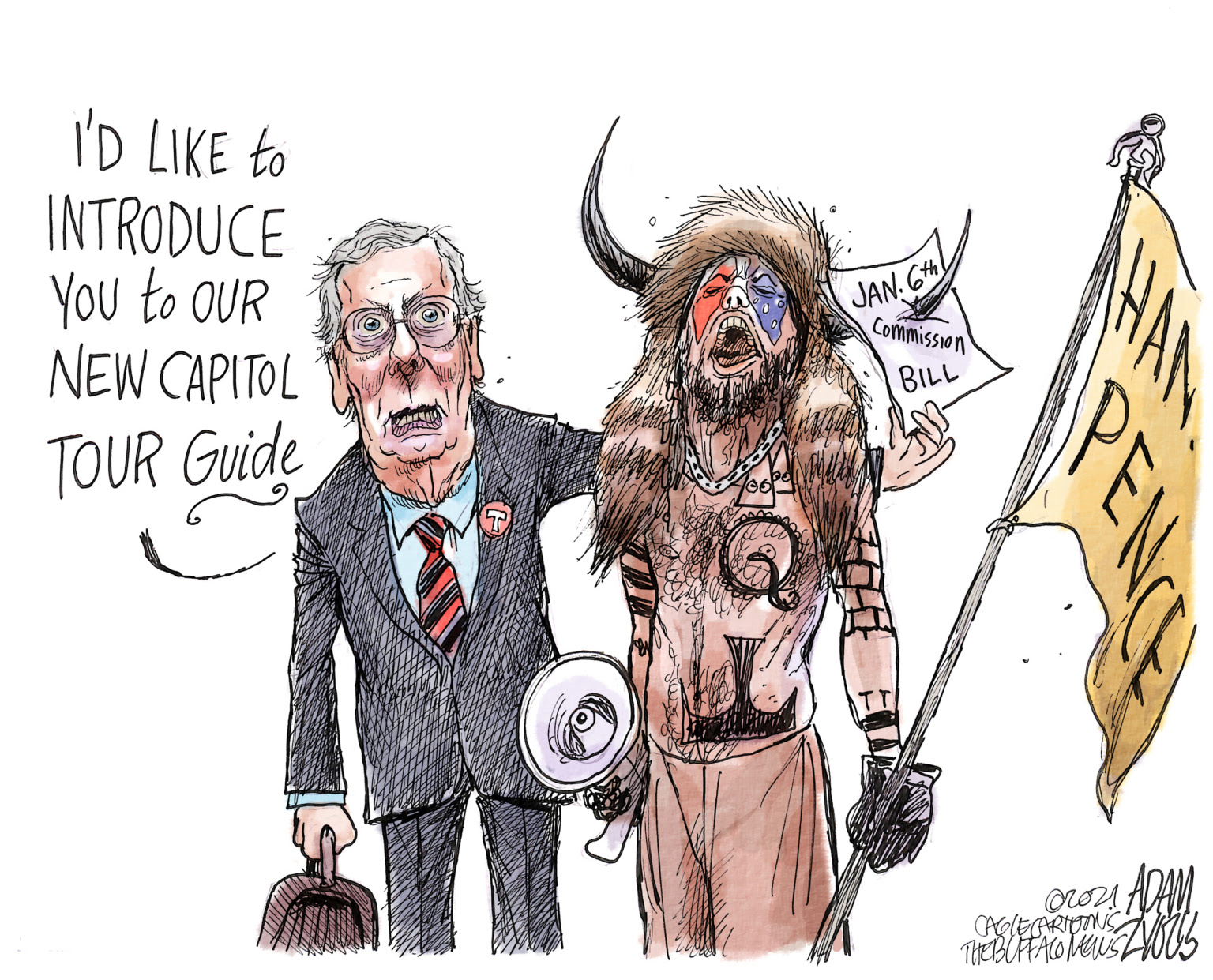 Mitch McConnell ignores Jan 6th insurrrection