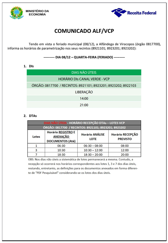 comunicado ALF VCP