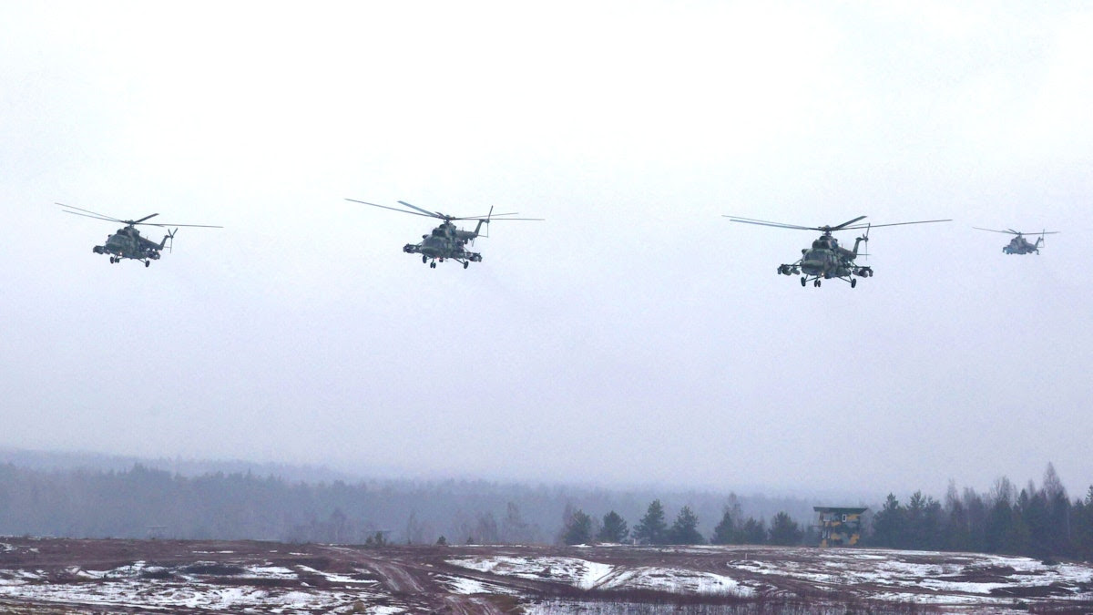 WATCH: Russia Launches Massive Helicopter Assault In Attempt To Take Ukrainian Airfield