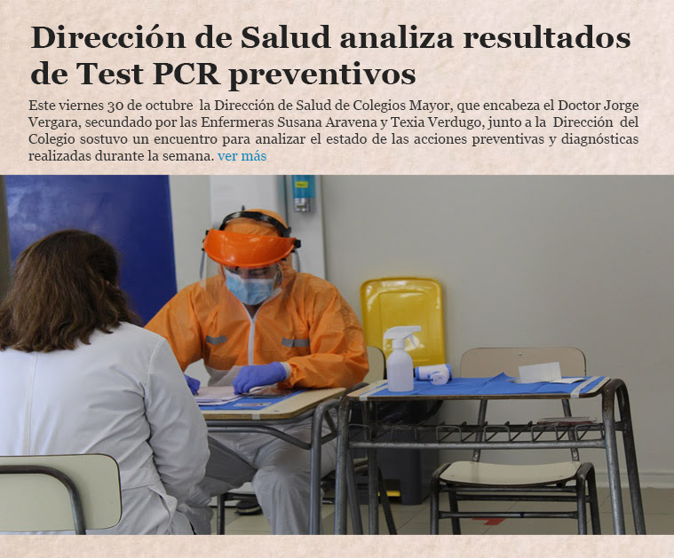 Dirección de Salud analiza resultados de Test PCR preventivos