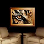 Eye of The Tiger Animal Portrait by k Madison Moore - Posted on Thursday, December 18, 2014 by K. Madison Moore