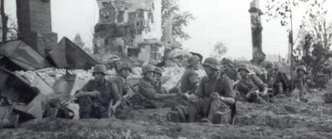 Helmets of the Wehrmacht with the                         protection of ears and neck, example during                         Barbarossa campaign