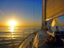 Sunset on Islands Race on J/160