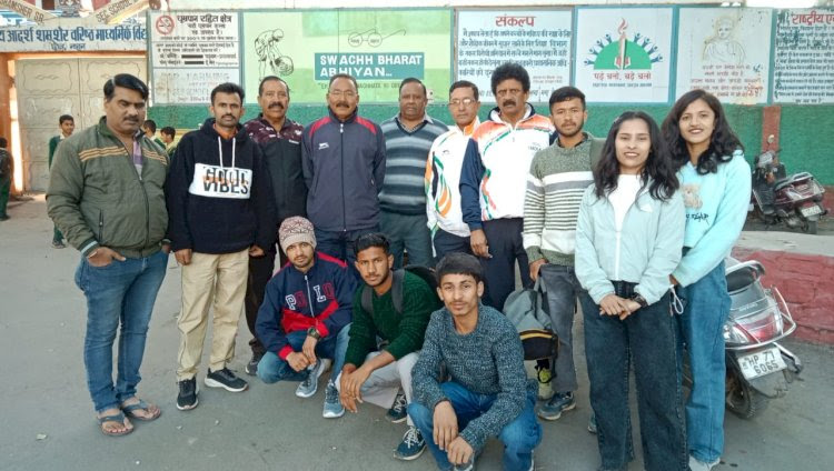 राज्य स्तरीय क्रॉस कंट्री प्रतियोगिता के लिए टीम नाहन से ऊ ना रवाना