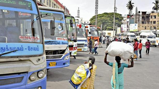  Private operators continued to run services from the mofussil bus-stand in Mysuru on Thursday. 