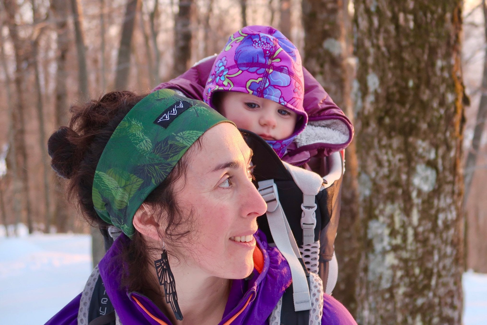 Abby by her pond in North Fayston, Vermont, wearing ABd Culture.