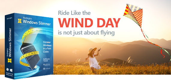 Ride Like the Wind Day Sale - 55% Off Auslogics Windows Slimmer Coupon