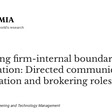 Innovation is limited by firm-internal boundaries
