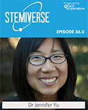 Dr. Jennifer Yu on STEM podcast photo