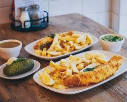 Fish and chips, London, England