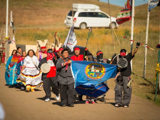 Representatives of the Havasupai Tribe from the Havasupai