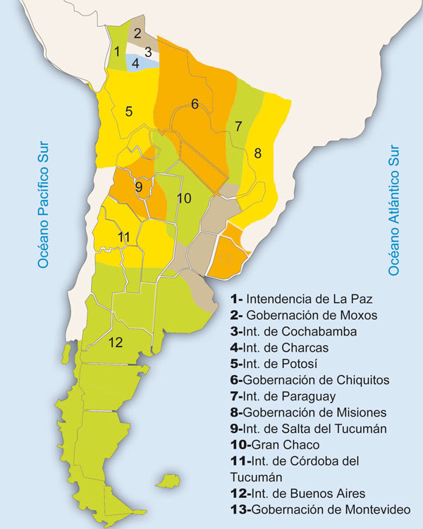 Republica argentina -Provincias Unidas del Río de la Plata en 1816