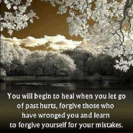 You will begin to heal when you let go of past hurts