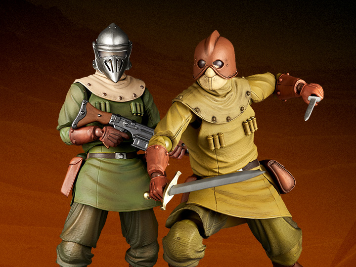 Nausicaa of the Valley of the Wind Takeya Style Tolmekian Ship & Commando Soldiers