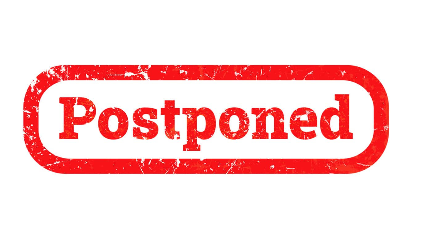 Image result for Postponed