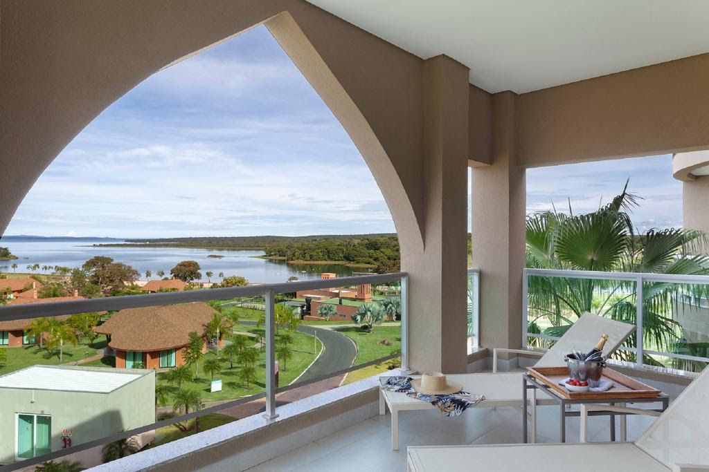 Malai Manso Resort acomodações oferecem vista  o Lago do Manso (Divulgação)