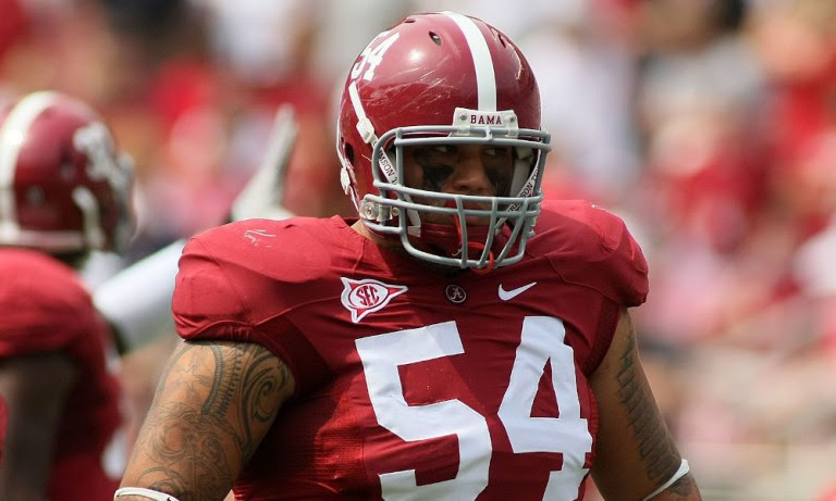 Alabama DL Jesse Williams during 2012 season