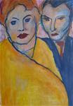 Couple - after Nolde - Posted on Sunday, February 8, 2015 by Ulrike Schmidt